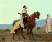 An Arab Horseman - 古斯塔夫·克拉伦斯·鲁道夫·布朗热